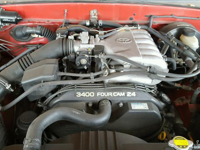 5TEGN92N64Z434331 - 2004 TOYOTA TACOMA DOU RED photo 7