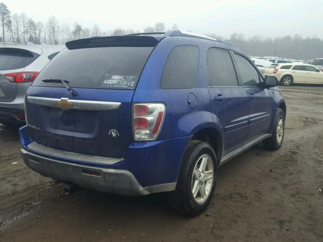 2CNDL63F766135015 - 2006 CHEVROLET EQUINOX LT BLUE photo 4