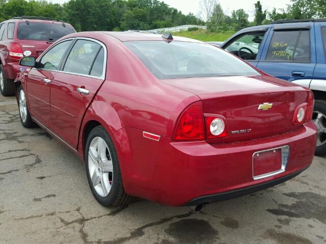 1G1ZC5E0XCF234077 - 2012 CHEVROLET MALIBU 1LT RED photo 3