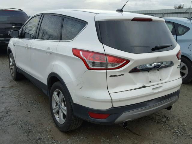 1FMCU9H99DUA48843 - 2013 FORD ESCAPE SEL WHITE photo 3