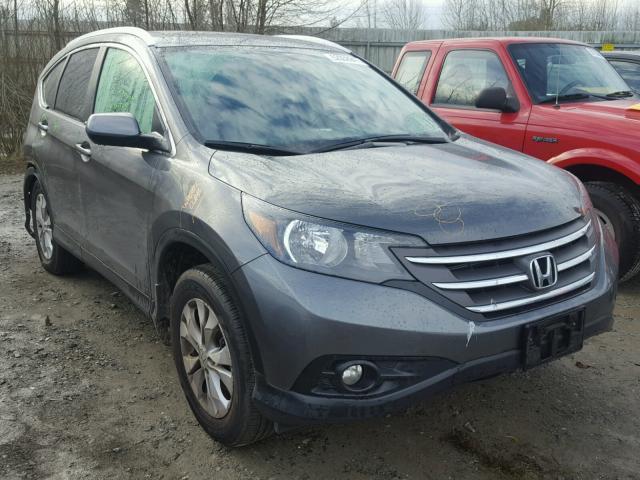 2HKRM4H77CH634031 - 2012 HONDA CR-V EXL GRAY photo 1