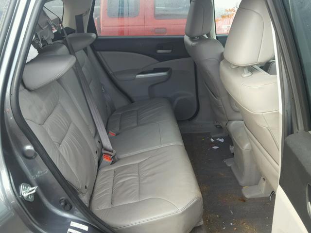 2HKRM4H77CH634031 - 2012 HONDA CR-V EXL GRAY photo 6