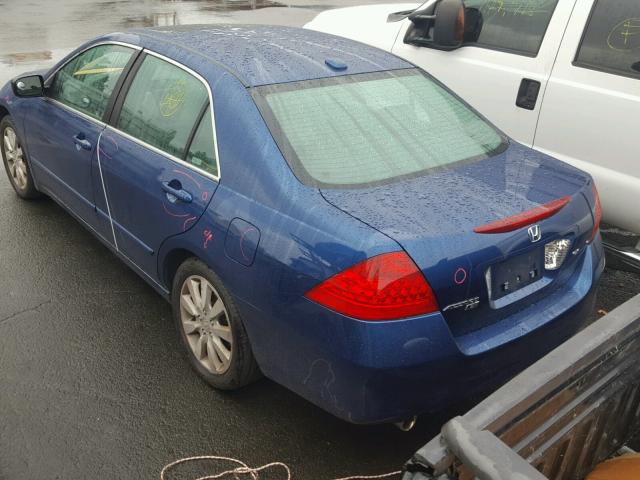 1HGCM66526A009942 - 2006 HONDA ACCORD EX BLUE photo 3