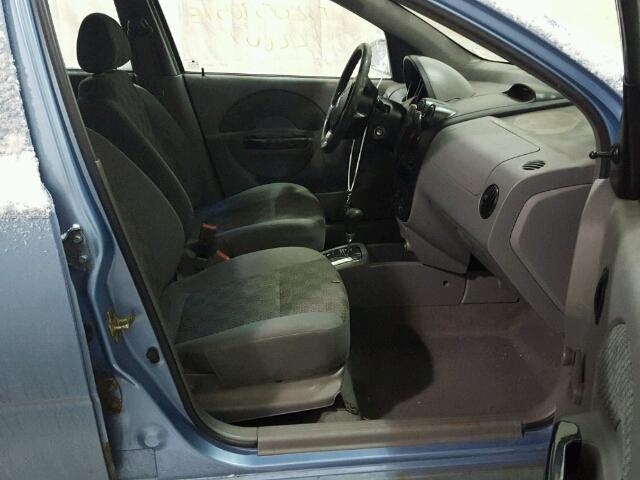 KL1TD526X4B180590 - 2004 CHEVROLET AVEO BLUE photo 5