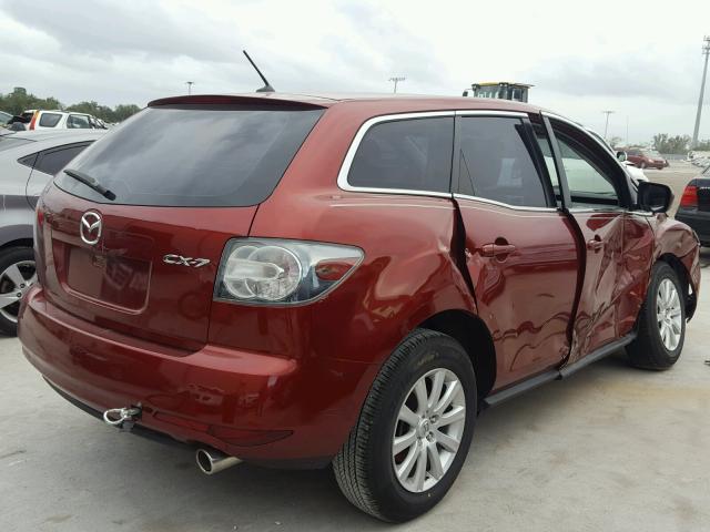 JM3ER2W58A0333579 - 2010 MAZDA CX-7 RED photo 4