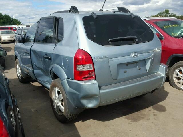 KM8JM12B37U649013 - 2007 HYUNDAI TUCSON GLS BLUE photo 3