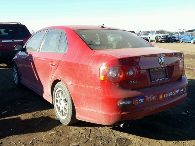 3VWXJ81K97M091719 - 2007 VOLKSWAGEN JETTA GLI RED photo 3