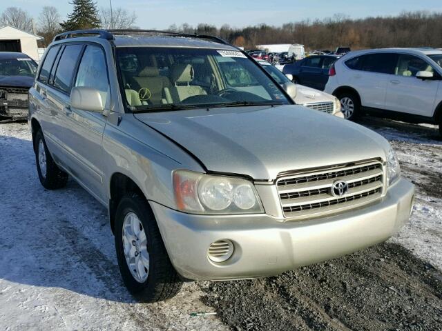 JTEGF21AX30091147 - 2003 TOYOTA HIGHLANDER TAN photo 1