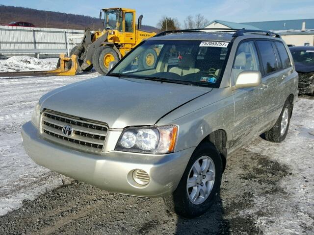 JTEGF21AX30091147 - 2003 TOYOTA HIGHLANDER TAN photo 2