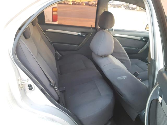 KL1TD56697B062447 - 2007 CHEVROLET AVEO BASE Күміс фото 6