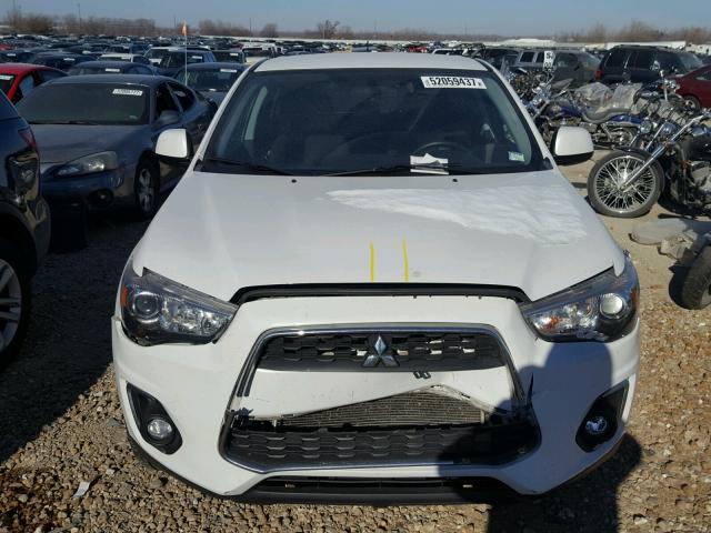 4A4AP3AU0DE013500 - 2013 MITSUBISHI OUTLANDER WHITE photo 7