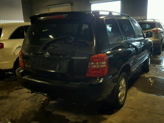 JTEHF21A630131258 - 2003 TOYOTA HIGHLANDER BLACK photo 4