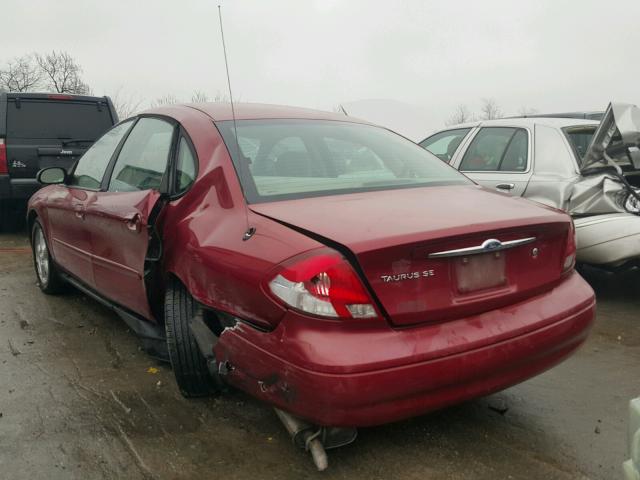 1FAFP53U03G157627 - 2003 FORD TAURUS SE MAROON photo 3