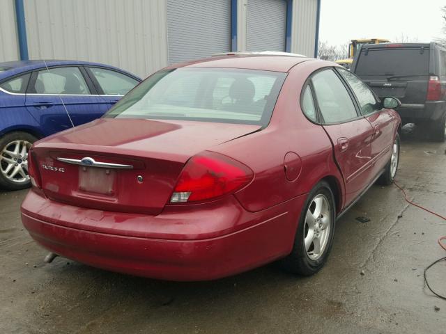 1FAFP53U03G157627 - 2003 FORD TAURUS SE MAROON photo 4