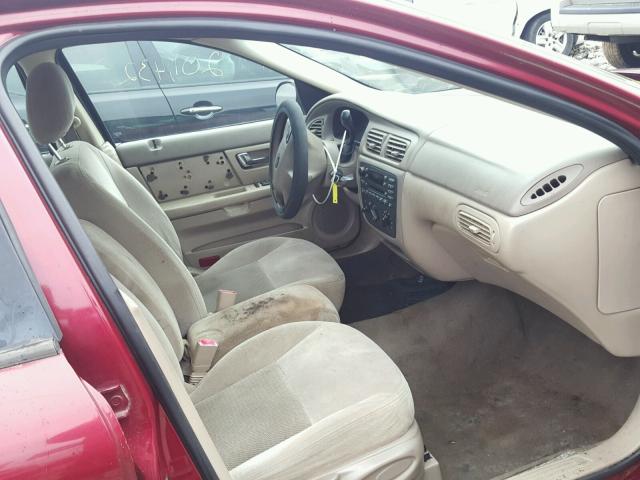 1FAFP53U03G157627 - 2003 FORD TAURUS SE MAROON photo 5