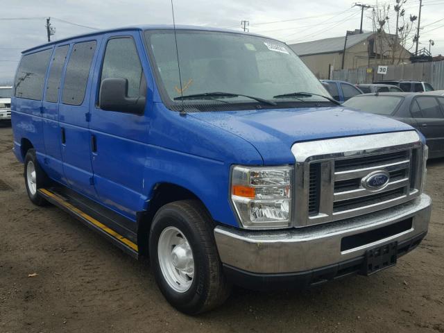 1FBNE3BL4DDA89459 - 2013 FORD ECONOLINE BLUE photo 1