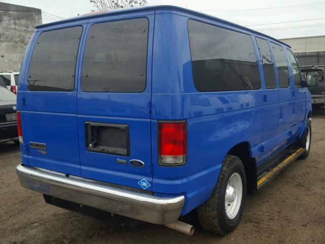 1FBNE3BL4DDA89459 - 2013 FORD ECONOLINE BLUE photo 4