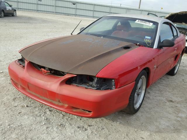 1FALP4042SF183393 - 1995 FORD MUSTANG RED photo 2