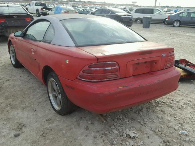 1FALP4042SF183393 - 1995 FORD MUSTANG RED photo 3