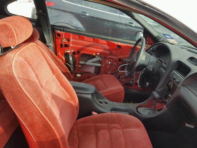 1FALP4042SF183393 - 1995 FORD MUSTANG RED photo 5