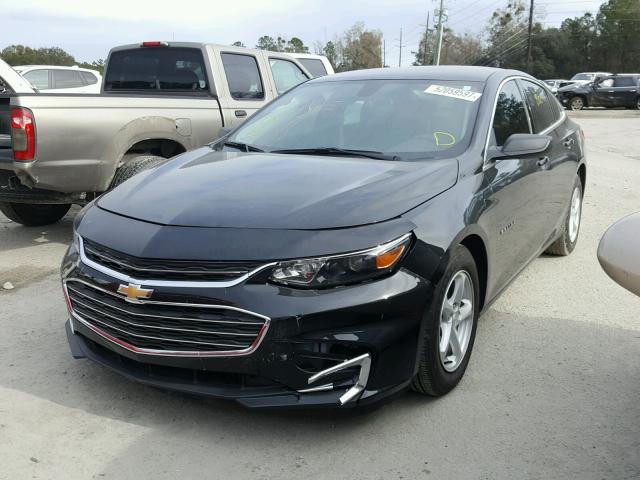 1G1ZB5ST7HF222008 - 2017 CHEVROLET MALIBU LS BLACK photo 2