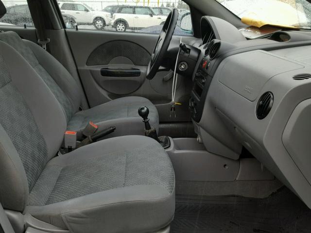 KL1TD52635B309500 - 2005 CHEVROLET AVEO BASE TEAL photo 5