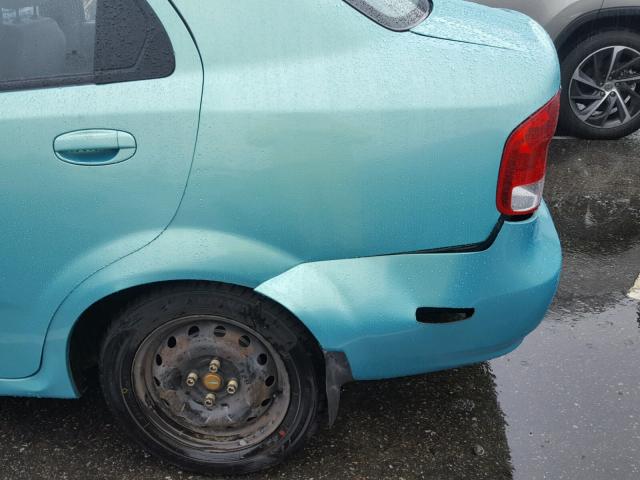 KL1TD52635B309500 - 2005 CHEVROLET AVEO BASE TEAL photo 9