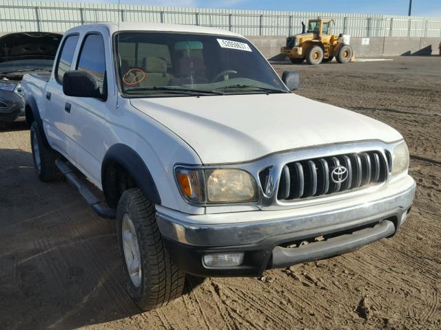 5TEGN92N34Z361516 - 2004 TOYOTA TACOMA DOU WHITE photo 1