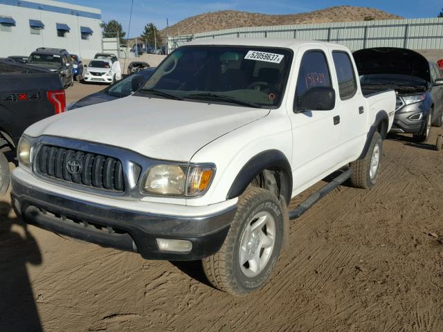 5TEGN92N34Z361516 - 2004 TOYOTA TACOMA DOU WHITE photo 2