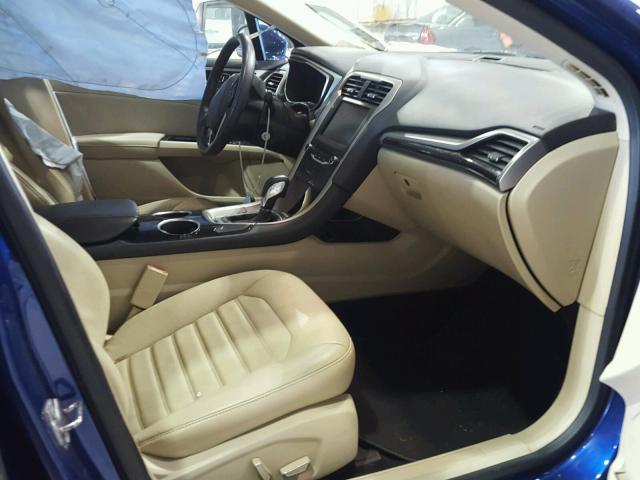 3FA6P0HR2DR153399 - 2013 FORD FUSION SE BLUE photo 5