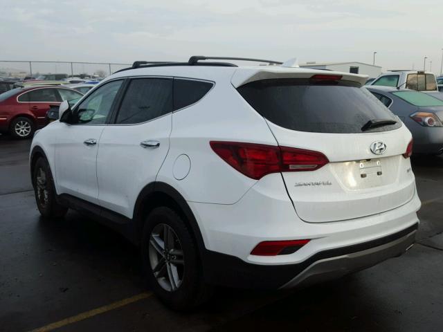 5NMZU3LB9HH036856 - 2017 HYUNDAI SANTA FE S WHITE photo 3