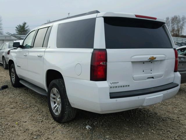 1GNSKJKC8FR587611 - 2015 CHEVROLET SUBURBAN K WHITE photo 3