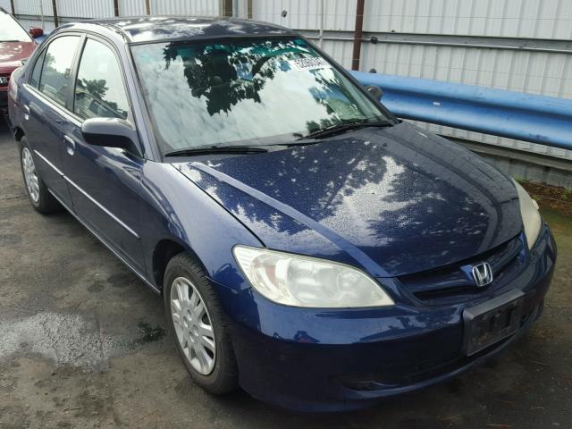 2HGES16584H530177 - 2004 HONDA CIVIC LX BLUE photo 1