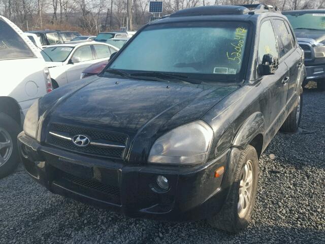 KM8JN72DX7U548486 - 2007 HYUNDAI TUCSON SE BLACK photo 2