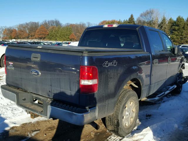 1FTPW14506KB70803 - 2006 FORD F150 SUPER BLUE photo 4