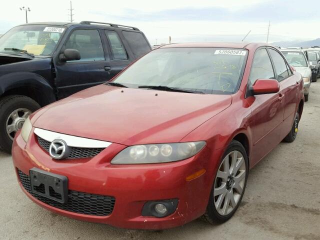 1YVHP80D765M54395 - 2006 MAZDA 6 S RED photo 2