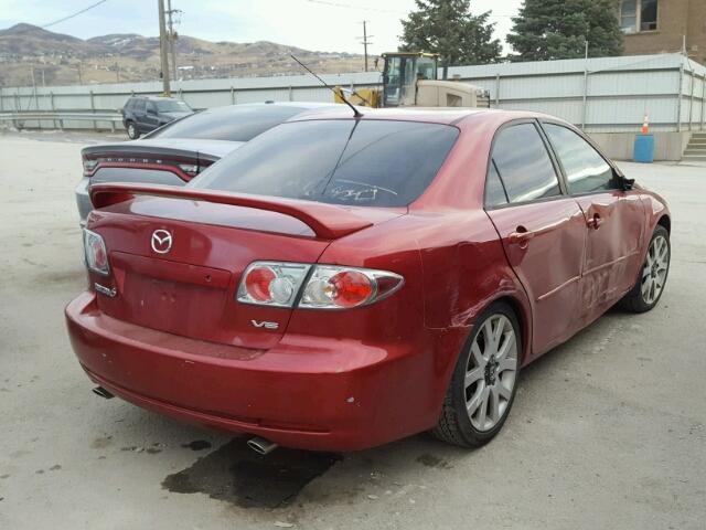 1YVHP80D765M54395 - 2006 MAZDA 6 S RED photo 4