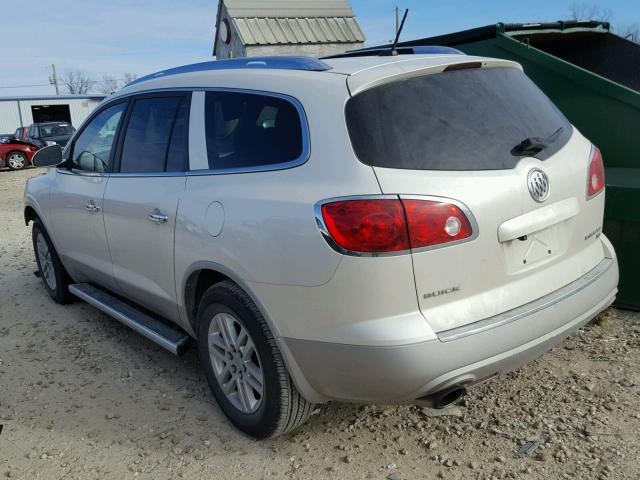 5GAER13DX9J177809 - 2009 BUICK ENCLAVE CX WHITE photo 3