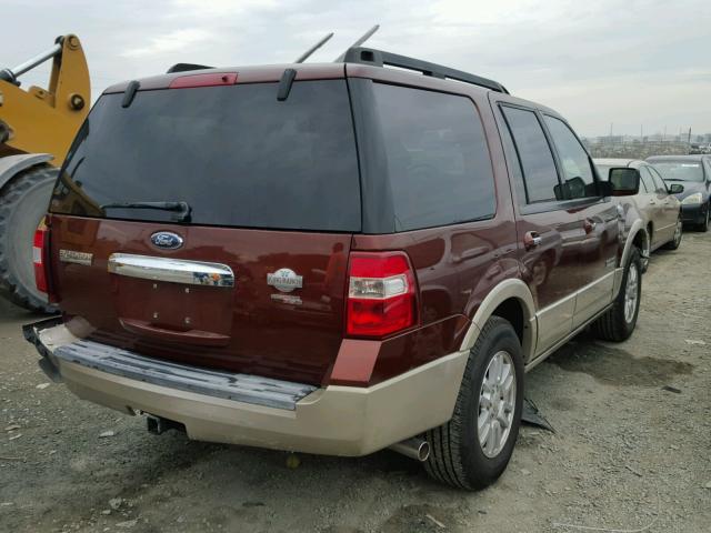 1FMFU17508LA47721 - 2008 FORD EXPEDITION BURGUNDY photo 4