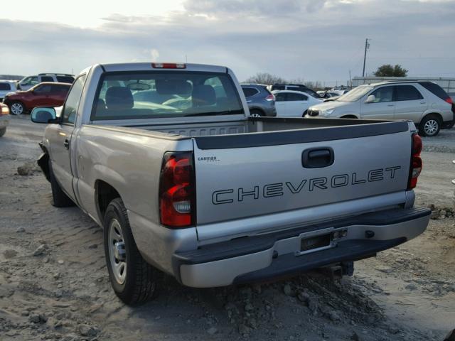 3GCEC14VX6G200641 - 2006 CHEVROLET SILVERADO TAN photo 3