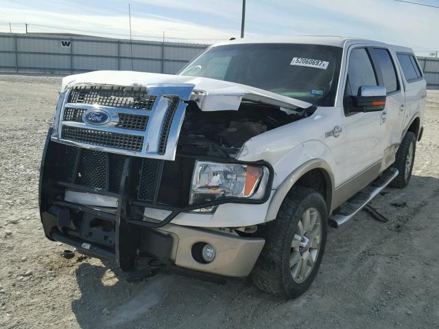 1FTFW1EV3AKB98579 - 2010 FORD F150 SUPER WHITE photo 2