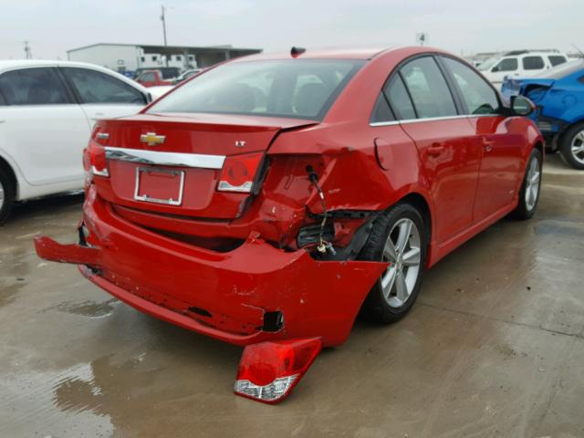 1G1PE5SB1D7233869 - 2013 CHEVROLET CRUZE LT RED photo 4