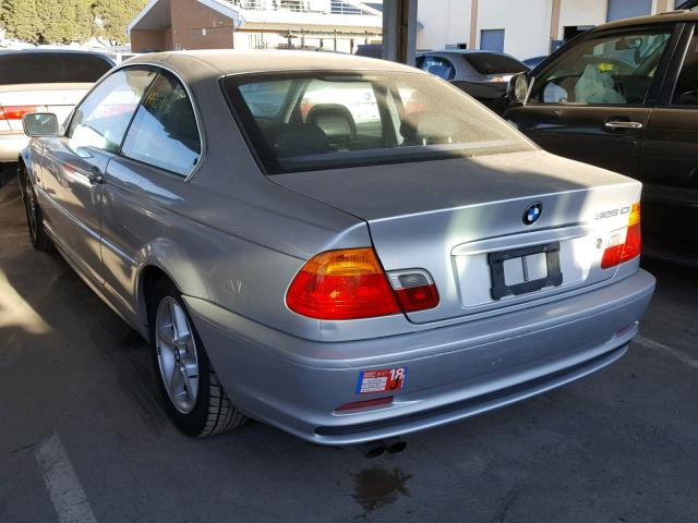 WBABN33422JW52235 - 2002 BMW 325 CI SILVER photo 3