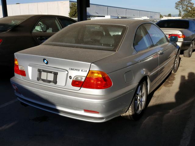 WBABN33422JW52235 - 2002 BMW 325 CI Srebrny zdjęcie 4