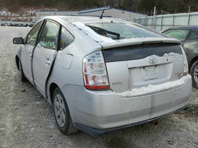 JTDKB20U767067454 - 2006 TOYOTA PRIUS SILVER photo 3