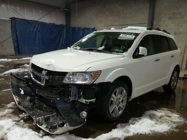 3D4GG67V39T593077 - 2009 DODGE JOURNEY R/ WHITE photo 2