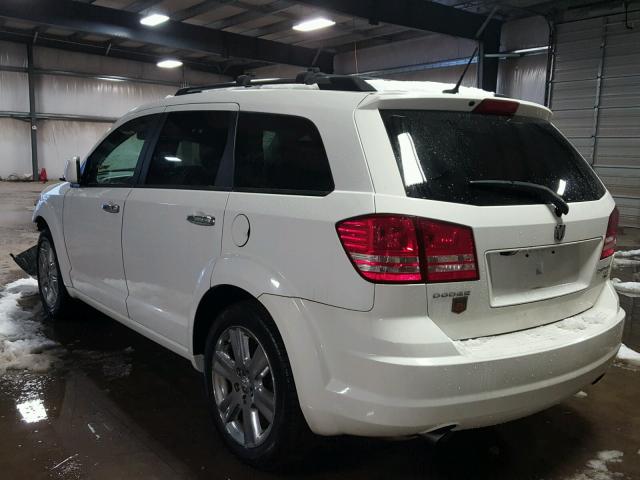 3D4GG67V39T593077 - 2009 DODGE JOURNEY R/ WHITE photo 3