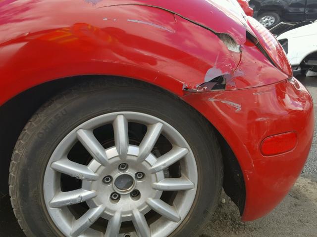 3VWCK31C75M413214 - 2005 VOLKSWAGEN NEW BEETLE 红色 照片 9