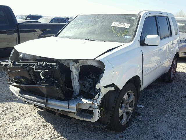 5FNYF3H50EB027680 - 2014 HONDA PILOT EXL WHITE photo 2