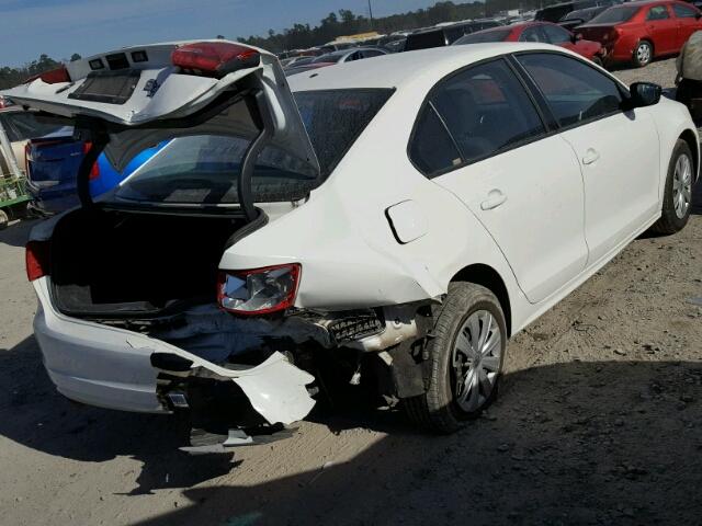 3VW2K7AJ5DM451119 - 2013 VOLKSWAGEN JETTA BASE 白色 照片 4